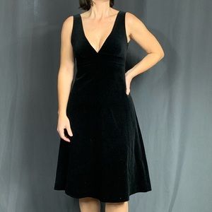 Jcrew black velvet cocktail dress size 0